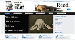 Desktop Screenshot of churchillcountylibrary.org